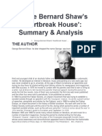 George Bernard Shaw HEARTBREAK HOUSE SUMMARY & ANALYSIS