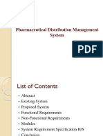 Pharmaceutical Distribution Management System - 1ppt