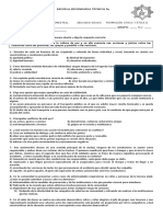 Examen Trimestral Formacion SEGUNDO TRIMESTRE