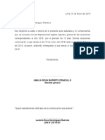 Modelo de Notificación Comienzo de Vacaciones y Reintegro de Vacaciones