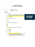 CPL Question Bank Air Law PDF