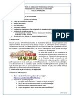 GUIA DE APRENDIZAJE RAP 1 COMPRENDER FRASES Y VOCABULARIO HABITUAL SOBRE TEMAS DE INTER+ëS PERSONAL Y TEMAS T+ëCNICOS Con Correcciones