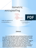 Face Biometric AntiSpoofing