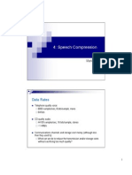 4: Speech Compression: Data Rates