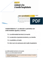 U.d.7. El Paciente Terminal y Los Estresores Del Medio Hospitalario D. Albero