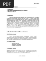 1.1 Rationale 1.2 Problem Definition and Proposed Solution 1.3 Functionality Set