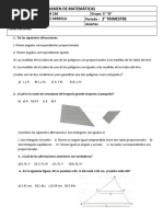 Examen de Matemáticas 2°trim