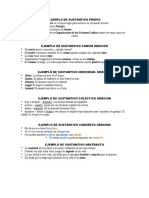 Ejemplo de Oraciones Tipos de Sustantivos Oracions