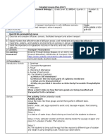 Cell Membrane Sample Lesson Plan For Grade 12