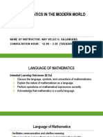 Mathematics Language and Symbols - Lec 2