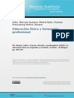 La Formación Profesional en Educación Física - Marcelo Giles