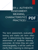 Assessment of Learning 2 Chapter 2 Final