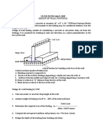 Design of Wall Footing