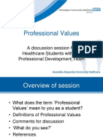 Professional Values PDF