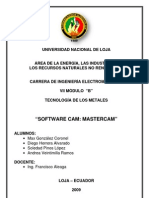 Software CAM - Mastercam