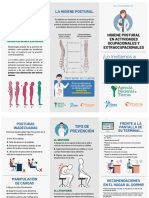 Folleto Higiene Postural