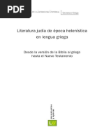 Literatura Judía de Época Helenística en Lengua Griega