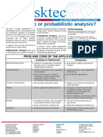 Deterministic or Probabalistic Analysis