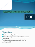 Lecture 1 Introduction To Ecology