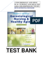 Ebersole Hess Gerontological Nursing Healthy Aging Canada 2nd Touhy Test Bank