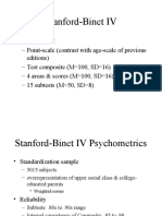 Stanford-Binet IV: - Description