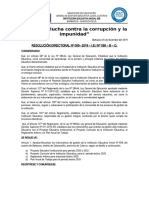 Resolución de Aprobación de Los Instrumentos de Gestión.