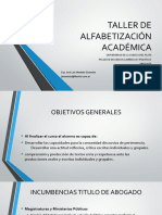 Taller de Alfabetización Académica