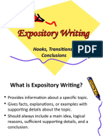 01 Expository Writing - Hooks Transitions and Conclusions