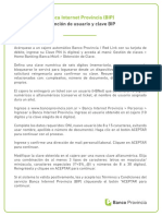 Obtención de Usuario y Clave PDF