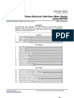 Three-Phase Electronic Watt-Hour Meter Design Using MSP430