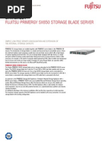 Fujitsu Primergy Sx650 Storage Blade Server: Datasheet