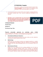 RESEARCH PROJECT PROPOSAL Template 2500 Word