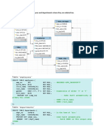 Database of Employees and Departments Where They Are Related Too