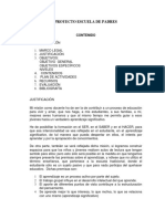 Proyecto Escuela de Padres PDF