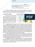 4° Basico Unidad 1 - Guia 2 - Los Climas de America PDF