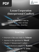 Lexon Corporation (Interpersonal Conflict)