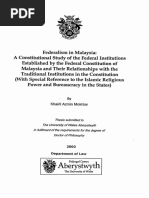 Federalism in Malaysia A Constitutional Study of T PDF