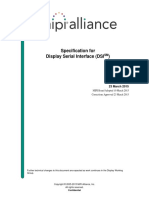 Specification For Display Serial Interface (DSISM)