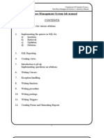 Data Base Management System Lab Manual