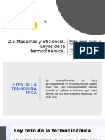 2.5 Máquinas y Eficiencia. Leyes de La Termodinámica