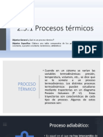 2.5.1 Procesos Térmicos