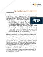 Proyecto Anual de Lectura 6 Grado2020