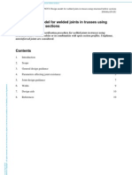 Design Model For Welded Joints in Trusses Using Structural Hollow Sections