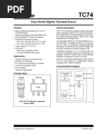 Tiny Serial Digital Thermal Sensor: Features General Description