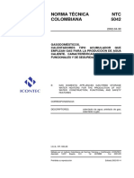 NTC5042 Calentadores Tipo Acumulador Que Emplean Gas para La Produccion de Agua Caliente