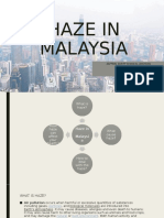 Haze in Malaysia 2019