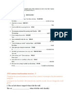 4d Fce Sentence Transformation Exercises