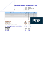 Calculate Air Ventilation For Transformer or D.G Room (1.1.19)