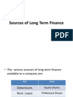 Sources of Long Term Finance