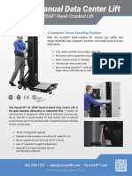 ServerLIFT SL 350X Hand Cranked Lift Spec Sheet